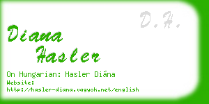 diana hasler business card
